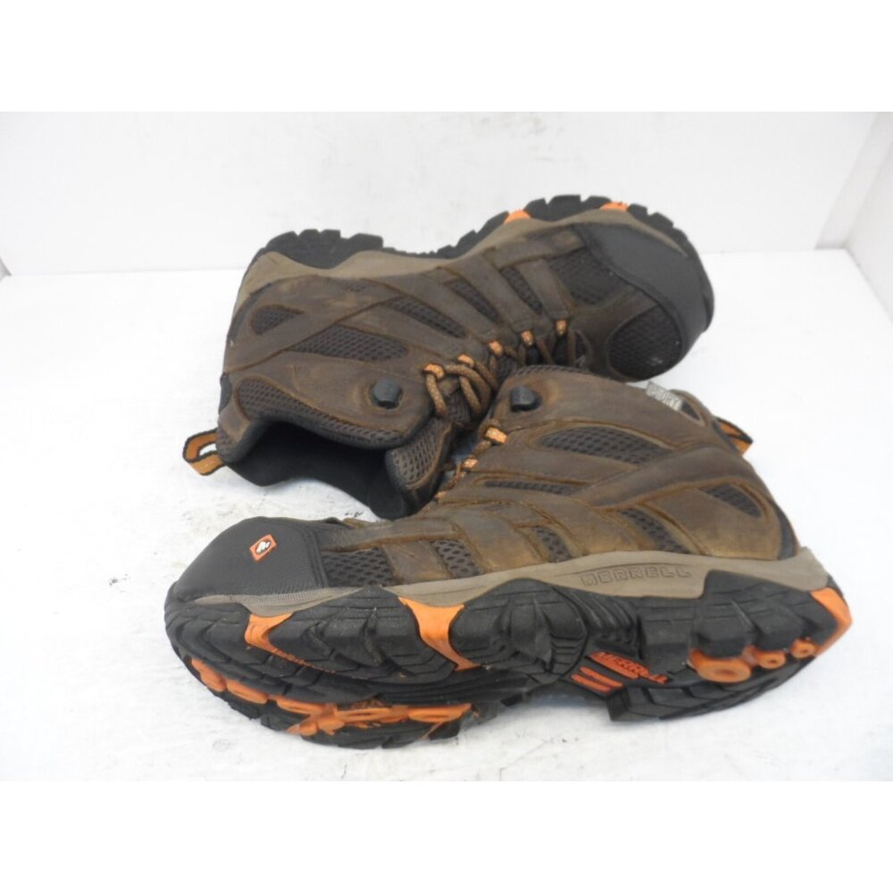 Merrell Mens Moab 2 Ventilator Mid Waterproof Comp Toe CSA Work Boot Brown 7W - Picture 10 of 13